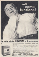 Stufa UNION A Kerosene - 1964 Pubblicità Epoca - Vintage Advertising - Reclame