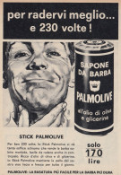 Sapone Da Barba PALMOLIVE - 1964 Pubblicità Epoca - Vintage Advertising - Reclame