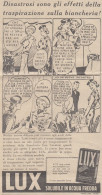 Detersivo LUX - Vignette - 1939 Pubblicità Epoca - Vintage Advertising - Reclame