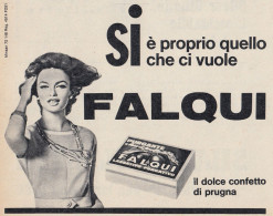 FALQUI Il Dolce Confetto Di Prugna - 1964 Pubblicità - Vintage Advertising - Werbung
