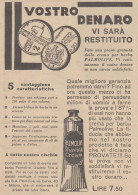 Crema Per Barba PALMOLIVE - Monete - Soldi - 1931 Pubblicità - Vintage Ad - Reclame
