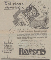 Borotalco ROBERTS - 1931 Pubblicità Epoca - Vintage Advertising - Publicidad