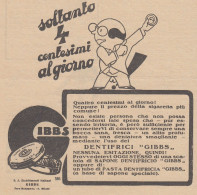 Dentifricio GIBBS - 1931 Pubblicità Epoca - Vintage Advertising - Publicidad