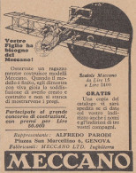 Vostro Figlio Ha Bisogno Del Meccano - 1931 Pubblicità Epoca - Vintage Ad - Werbung