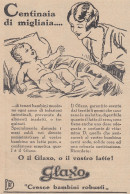 Alimento Di Latte Puro GLAXO - 1931 Pubblicità Epoca - Vintage Advertising - Werbung