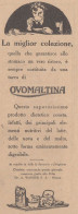 OVOMALTINA - La Migliore Colazione - 1931 Pubblicità - Vintage Advertising - Werbung