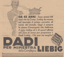 Dadi Per Minestra LIEBIG - 1931 Pubblicità Epoca - Vintage Advertising - Publicidad