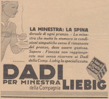 Dadi Per Minestra LIEBIG - 1931 Pubblicità Epoca - Vintage Advertising - Reclame