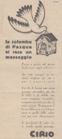 Colomba Di Pasqua CIRIO - 1930 Pubblicità Epoca - Vintage Advertising - Reclame
