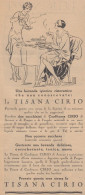 Tisana CIRIO - 1930 Pubblicità Epoca - Vintage Advertising - Reclame