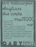 Pastina GABY - 1930 Pubblicità Epoca - Vintage Advertising - Publicidad