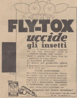 FLY-TOX Uccide Gli Insetti - 1930 Pubblicità Epoca - Vintage Advertising - Publicidad