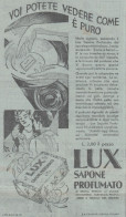Sapone Profumato LUX - 1930 Pubblicità Epoca - Vintage Advertising - Publicidad