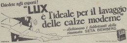 Detersivo LUX - 1930 Pubblicità Epoca - Vintage Advertising - Werbung