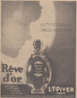 Profumo Reve D'Or - L. T. Piver - 1930 Pubblicità - Vintage Advertising - Advertising