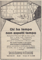 Società Nazionale Dei Radiatori - 1930 Pubblicità - Vintage Advertising - Werbung