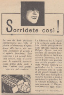 Dentifricio COLGATE - 1930 Pubblicità Epoca - Vintage Advertising - Advertising