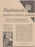 Dentifricio COLGATE - 1930 Pubblicità Epoca - Vintage Advertising - Advertising