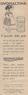 OVOMALTINA - Il Peccato Della Gola - 1930 Pubblicità - Vintage Advertising - Werbung