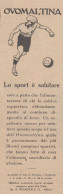 OVOMALTINA - Figura Calciatore - 1930 Pubblicità - Vintage Advertising - Werbung