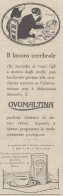 OVOMALTINA - Figura - 1930 Pubblicità Epoca - Vintage Advertising - Reclame