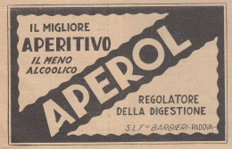 APEROL Il Migliore Aperitivo - 1930 Pubblicità Epoca - Vintage Advertising - Publicidad