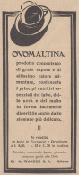 OVOMALTINA - Figura - 1930 Pubblicità Epoca - Vintage Advertising - Advertising