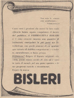 Liquore Ferro China BISLERI - 1932 Pubblicità Epoca - Vintage Advertising - Publicités