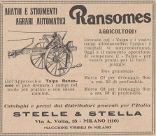 Talpa RANSOMES - 1931 Pubblicità Epoca - Vintage Advertising - Publicités