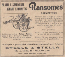 Talpa RANSOMES - 1931 Pubblicità Epoca - Vintage Advertising - Publicités