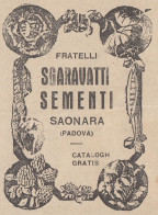 Fratelli Sgravatti Sementi - Saonara (PD) - 1927 Pubblicità - Vintage Ad - Pubblicitari