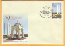 2015 Moldova Moldavie 70 Years Of The Second World War. Sheet Fascism. Monument. Sherpens WW-2 Mint - 2. Weltkrieg