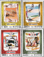 Nord-Korea 1997A-2000A (kompl.Ausg.) Postfrisch 1980 Flugpioniere - Corée Du Nord