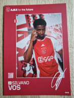 Card Silvano Vos - Ajax Amsterdam - 2023-2024 - Football - Soccer - Voetbal - Fussball - Zeeburgia - Football