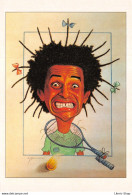 Illustrateur MUSTACCHI E. Humour - Caricature De Yannick NOAH Champion De Tennis   ♥♥♥ - Personalidades Deportivas