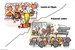 CFDT Pétition Pour Le Soutien Au Service Public Cantine Elysée Et Restaurant Scolaire - Illustrateur Laurent FIOREZE ♥♥♥ - Labor Unions