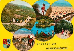 72682456 Westerschouwen Landschaftspanorama Strand Duenen Reiten Promenade Weste - Andere & Zonder Classificatie