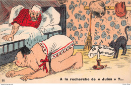 HUMOUR GRIVOIS " A La Recherche De Jules " - Le Chat "Eh La Patronne, T'en As Un Oeil " Cpa 1928 ♥♥♥ - Humour