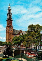 72682438 Amsterdam Niederlande Westerkerk Kirche Kanal Bruecke Amsterdam - Autres & Non Classés
