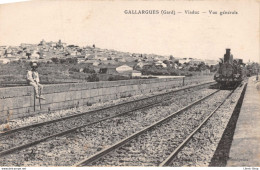 [30] Gallargues - Viaduc # Chemin De Fer # Locomotive Cpa ± 1920  ♥♥♥ - Gallargues-le-Montueux