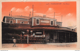 [13] TARASCON - La Gare - Gros Plan De Locomotive P.L.M N°1277 - Édition Combier ♠♠♠ - Tarascon