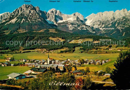 72682434 Ellmau Tirol Panorama Mit Wildem Kaiser Kaisergebirge Ellmau - Sonstige & Ohne Zuordnung