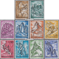 San Marino 729-738 (kompl.Ausg.) Postfrisch 1962 Alpinismus - Nuovi