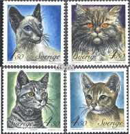 Schweden 1813-1816 (kompl.Ausg.) Postfrisch 1994 Katzen - Unused Stamps