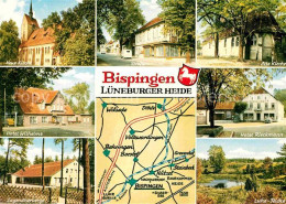 72682354 Bispingen Kirchen Hotels Jugendherberge Luhe Teich Strassenpartie Landk - Other & Unclassified