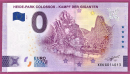 0-Euro XEKG 2022-1 HEIDE-PARK COLOSSOS - KAMPF DER GIGANTEN - Private Proofs / Unofficial