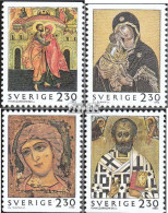 Schweden 1748-1751 (kompl.Ausg.) Postfrisch 1992 Russische Ikonen - Unused Stamps