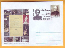 2006 Moldova Moldavie FDC  Albina Ostermann Zemsky Museum Chisinau. Birds Bessarabia, Zemstvos - Climbing Birds