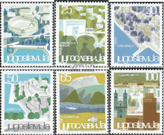 Jugoslawien 1040-1045 (kompl.Ausg.) Postfrisch 1963 Juoslawische Touristenorte - Ungebraucht