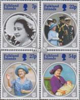 Falklandinseln 427-430 (kompl.Ausg.) Postfrisch 1985 Königinmutter Elisabeth - Islas Malvinas